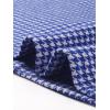 imageAllegra K Work Dress for Women Short Sleeve Vintage Houndstooth Above The Knee DressBlue Houndstooth