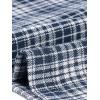 imageAllegra K Work Dress for Women Short Sleeve Vintage Houndstooth Above The Knee DressDark Blue