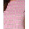 imageAllegra K Work Dress for Women Short Sleeve Vintage Houndstooth Above The Knee DressPink