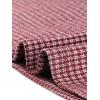 imageAllegra K Work Dress for Women Short Sleeve Vintage Houndstooth Above The Knee DressRed