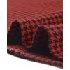 imageAllegra K Work Dress for Women Short Sleeve Vintage Houndstooth Above The Knee DressRed Houndstooth