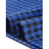 imageAllegra K Work Dress for Women Short Sleeve Vintage Houndstooth Above The Knee DressRoyal Blue