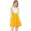 imageAllegra K Womens Cottagecore Dress Spaghetti Strap Pinafore Dresses for WomenYellow