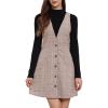 imageAllegra K Womens Overall Dresses Fall Jumper Halloween Houndstooth Pinafore Plaid DressesKhaki Check