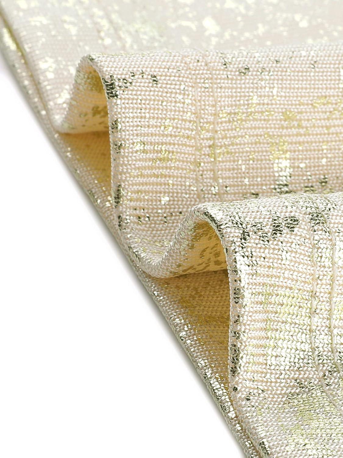 imageAllegra K Womens 80s Disco Outfit Party Club Sparkly Rainbow Metallic TopLight Gold