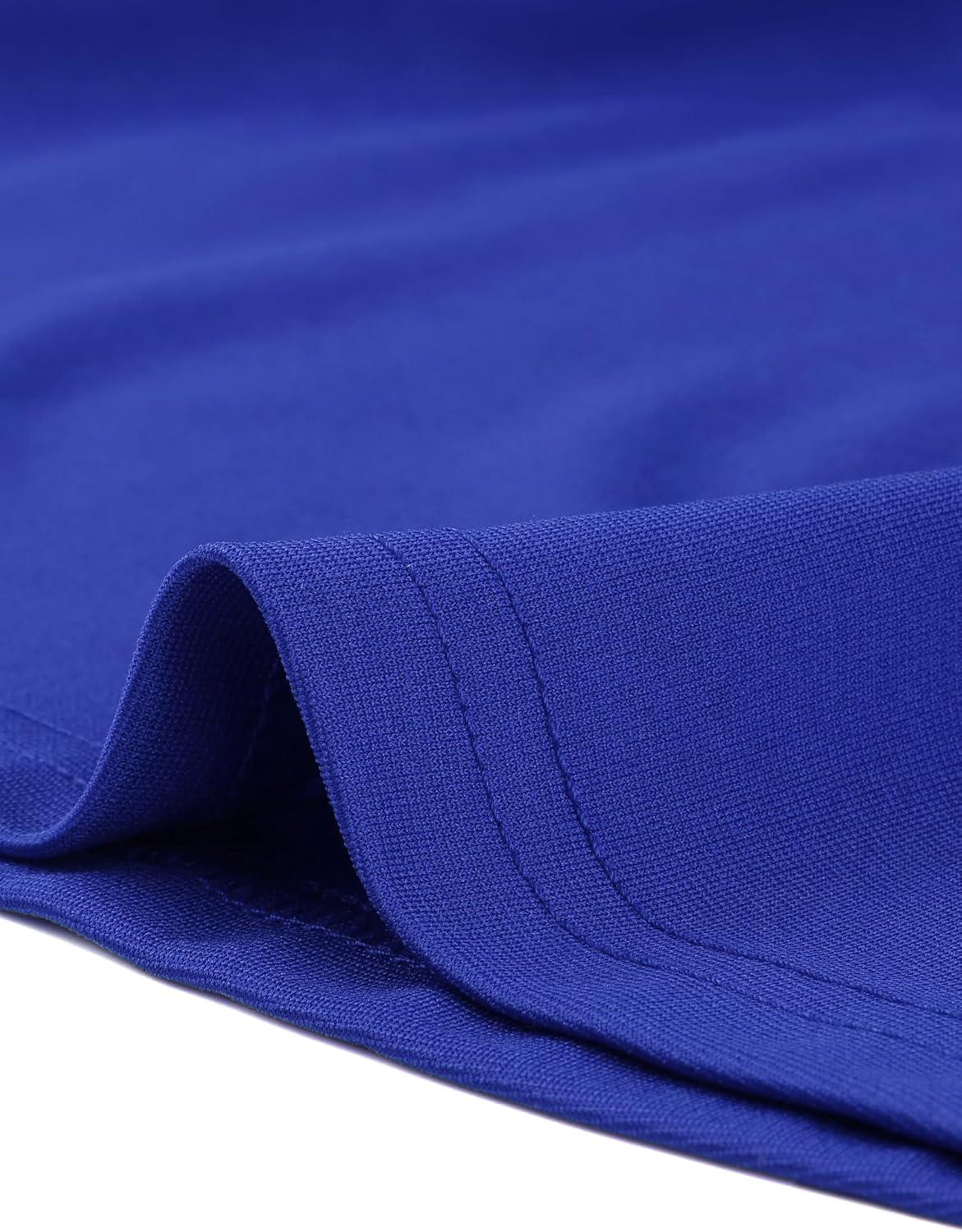 imageAllegra K Womens Peplum Top Cap Sleeve Round Neck 2025 Summer Work Blouse Tops for Business CasualRoyal Blue