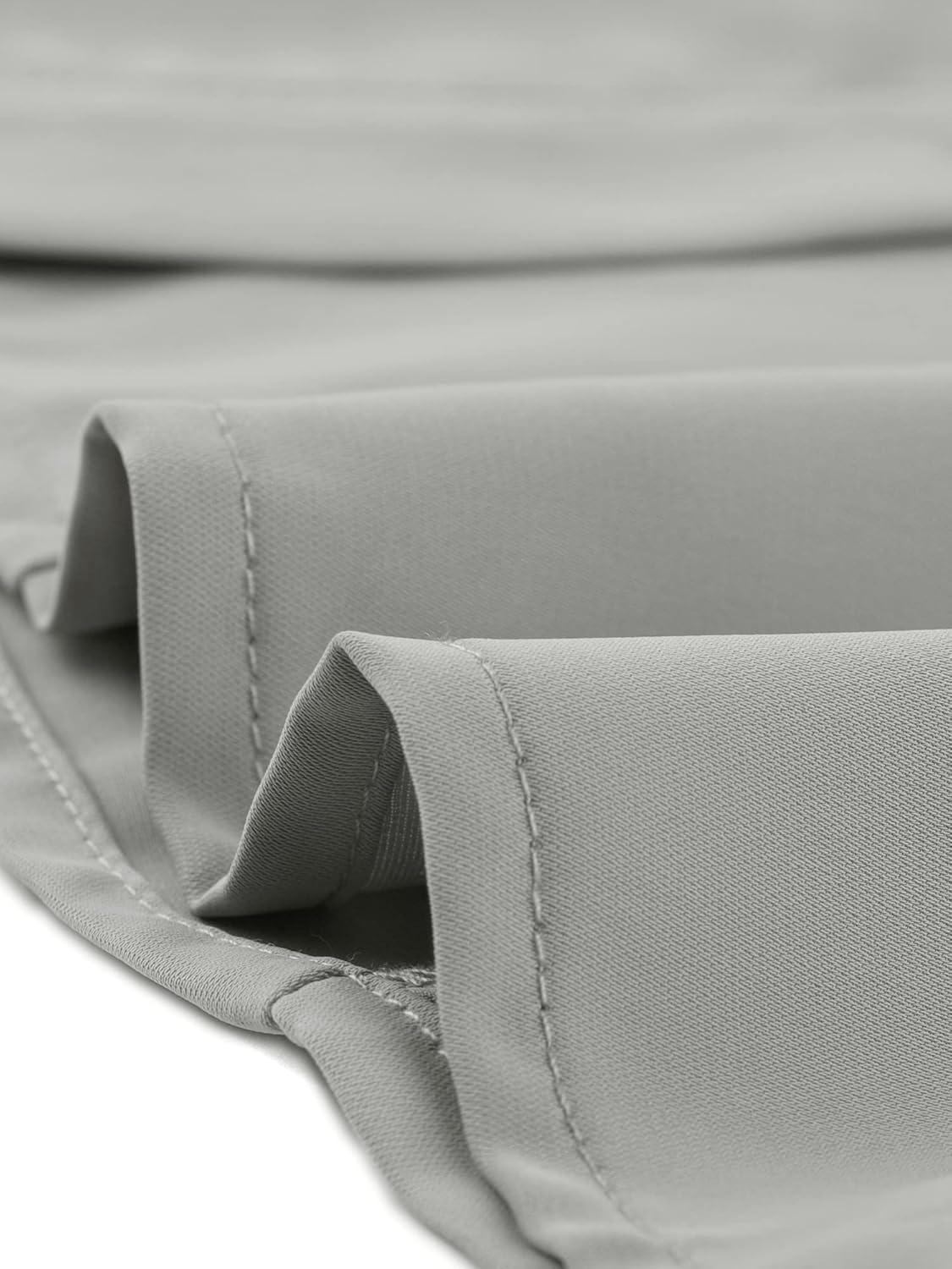 imageAllegra K Womens Peter Pan Collar Blouse Business Casual Long Sleeve Button Down Work ShirtGray