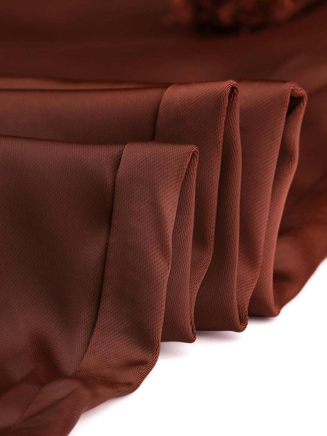 imageAllegra K Womens Satin Pants Drawstring Elastic Waist Straight Leg Ankle Length Dressy Joggers with PocketBrown