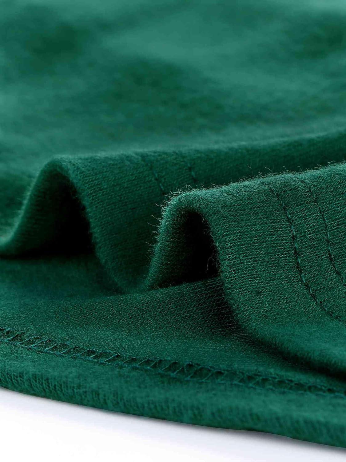imageAllegra K Womens V Neck Blouse 34 Sleeves Solid Knitted Buttons Decor Ruched TopGreen