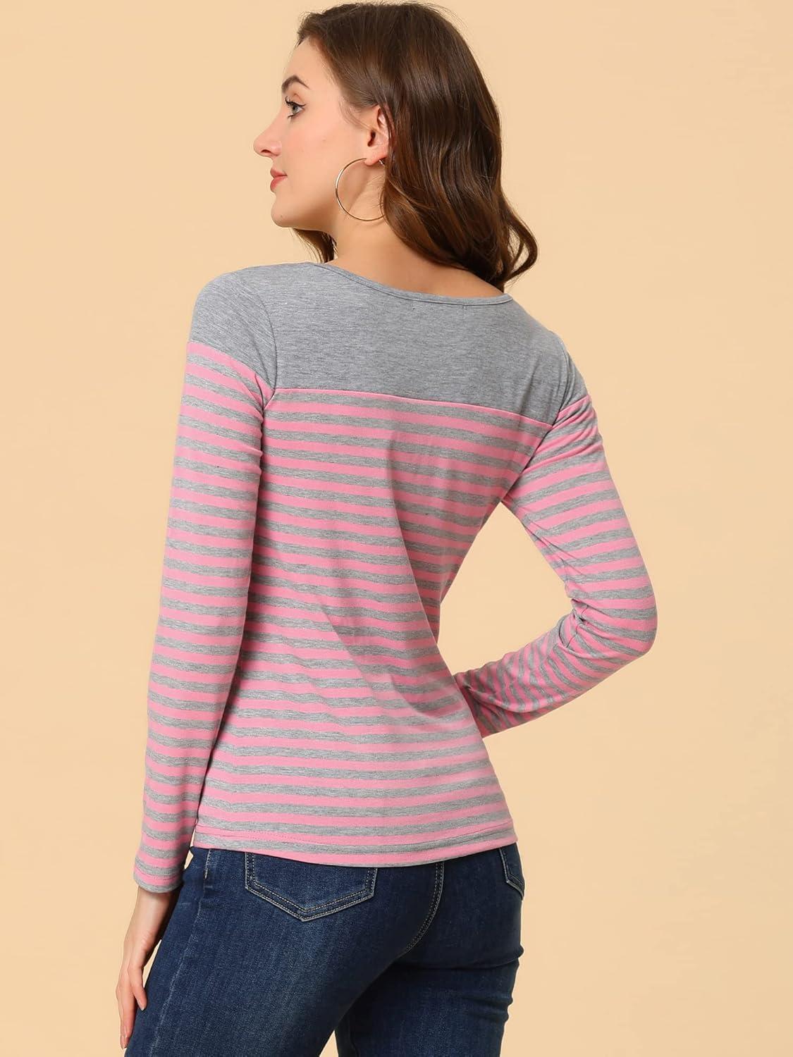 imageAllegra K womens CasualPink Gray
