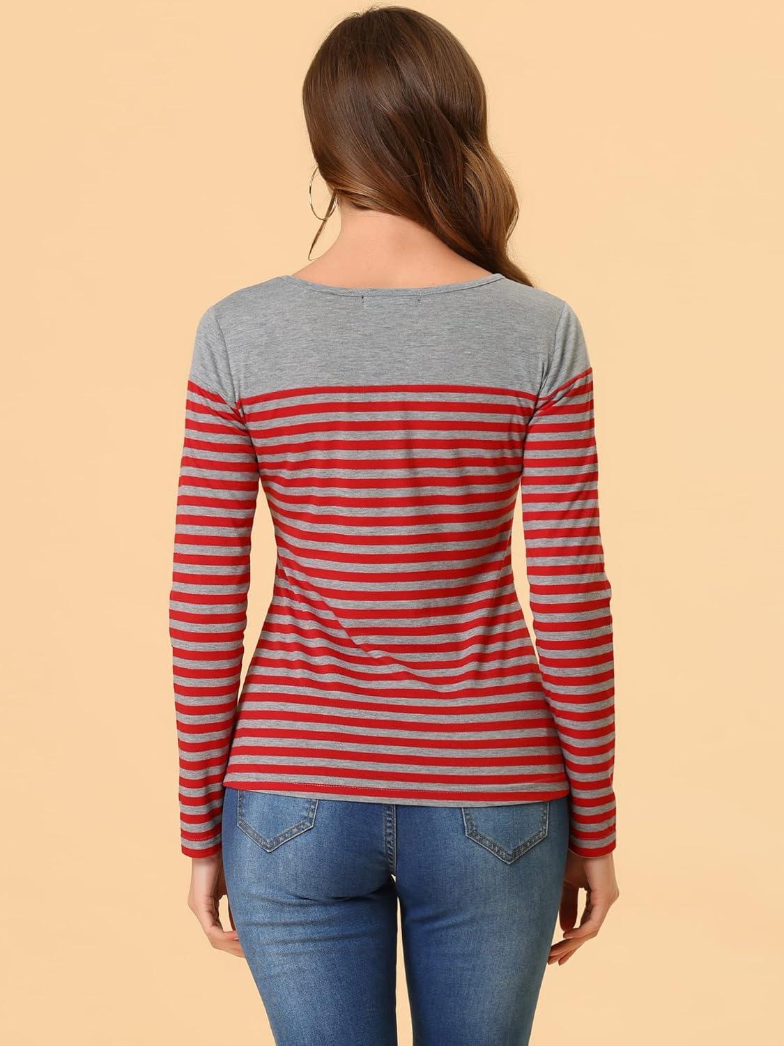 imageAllegra K womens CasualRed Gray