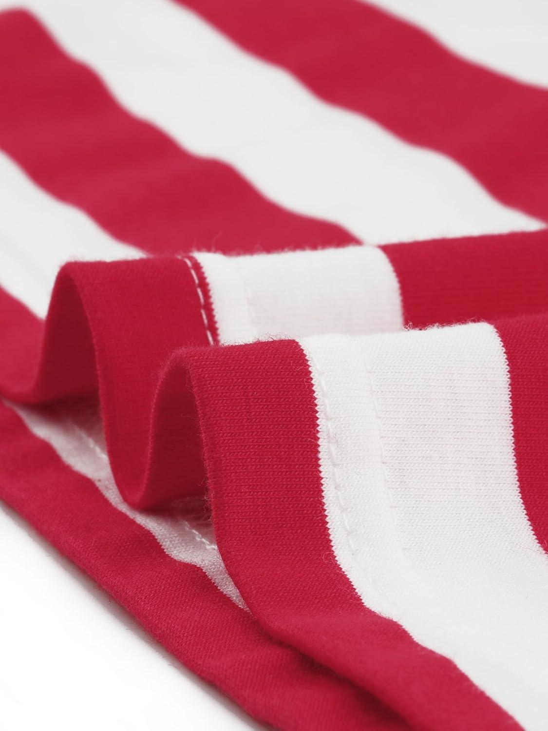 imageAllegra K womens CasualRed Stripe