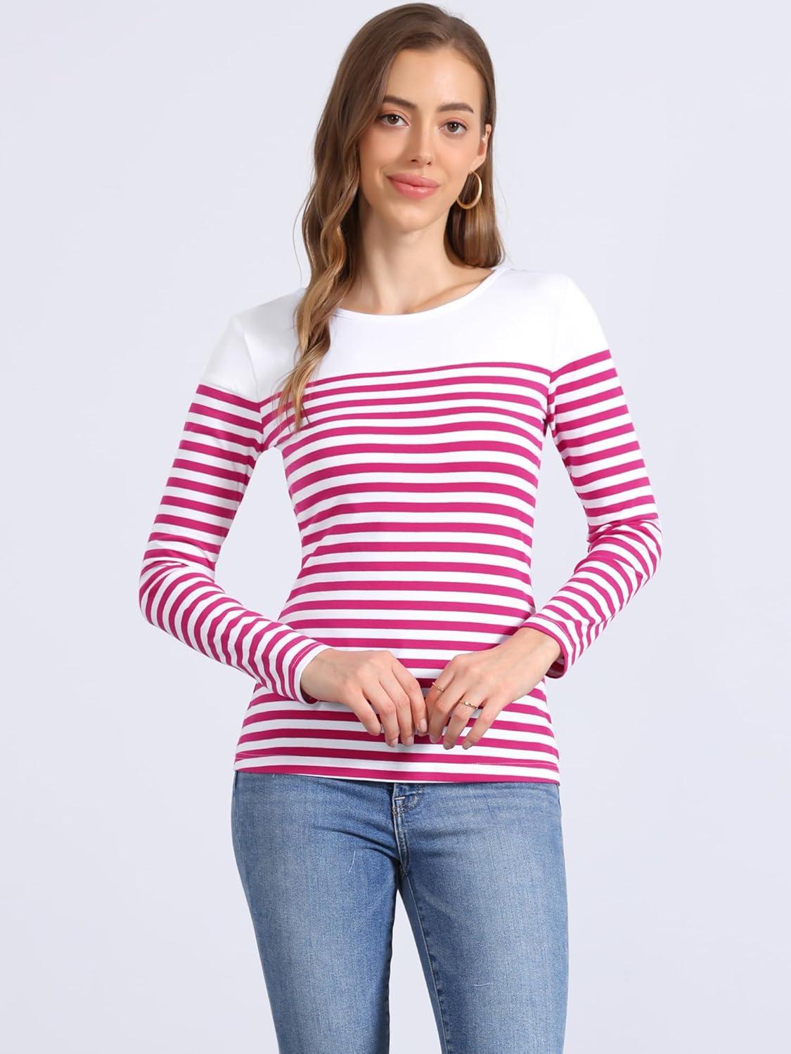 imageAllegra K womens CasualRose Red White