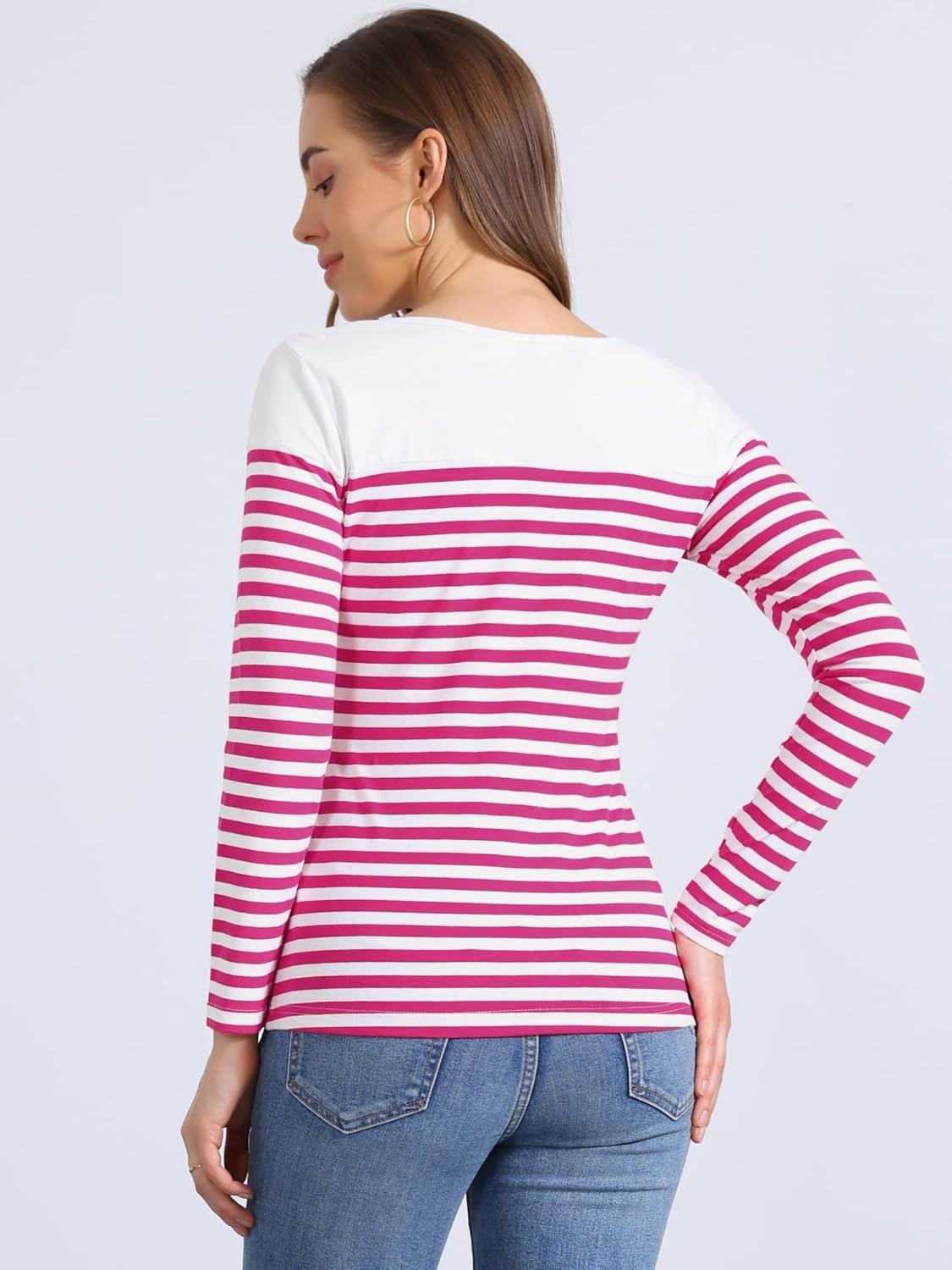 imageAllegra K womens CasualRose Red White