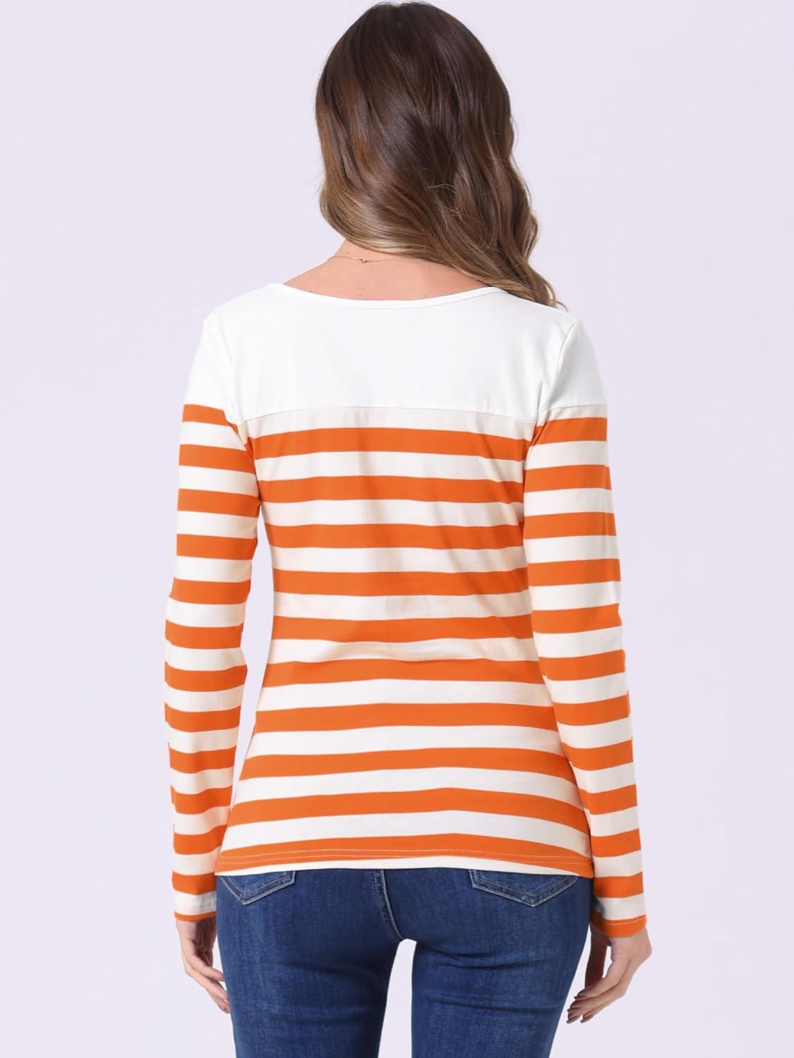 imageAllegra K womens CasualWhite Orange
