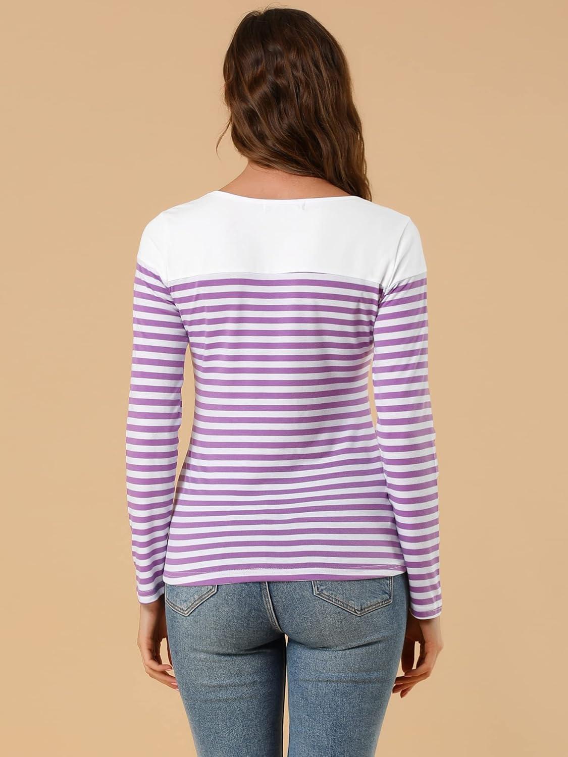 imageAllegra K womens CasualWhite Purple