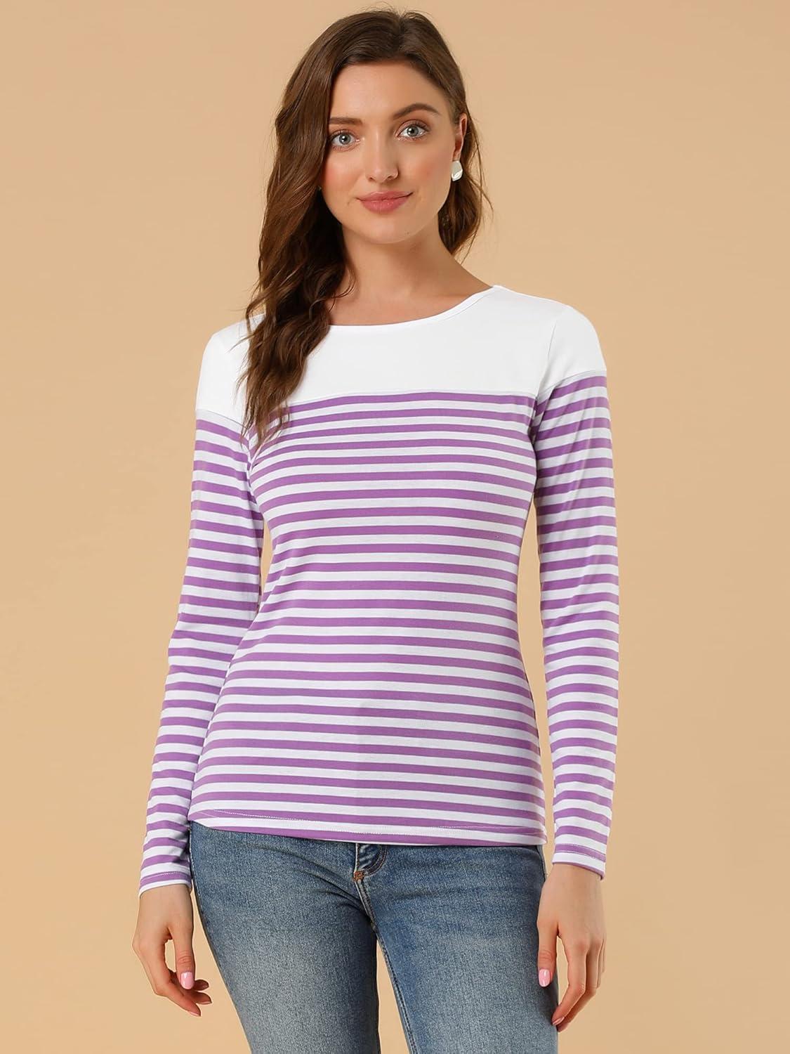 imageAllegra K womens CasualWhite Purple
