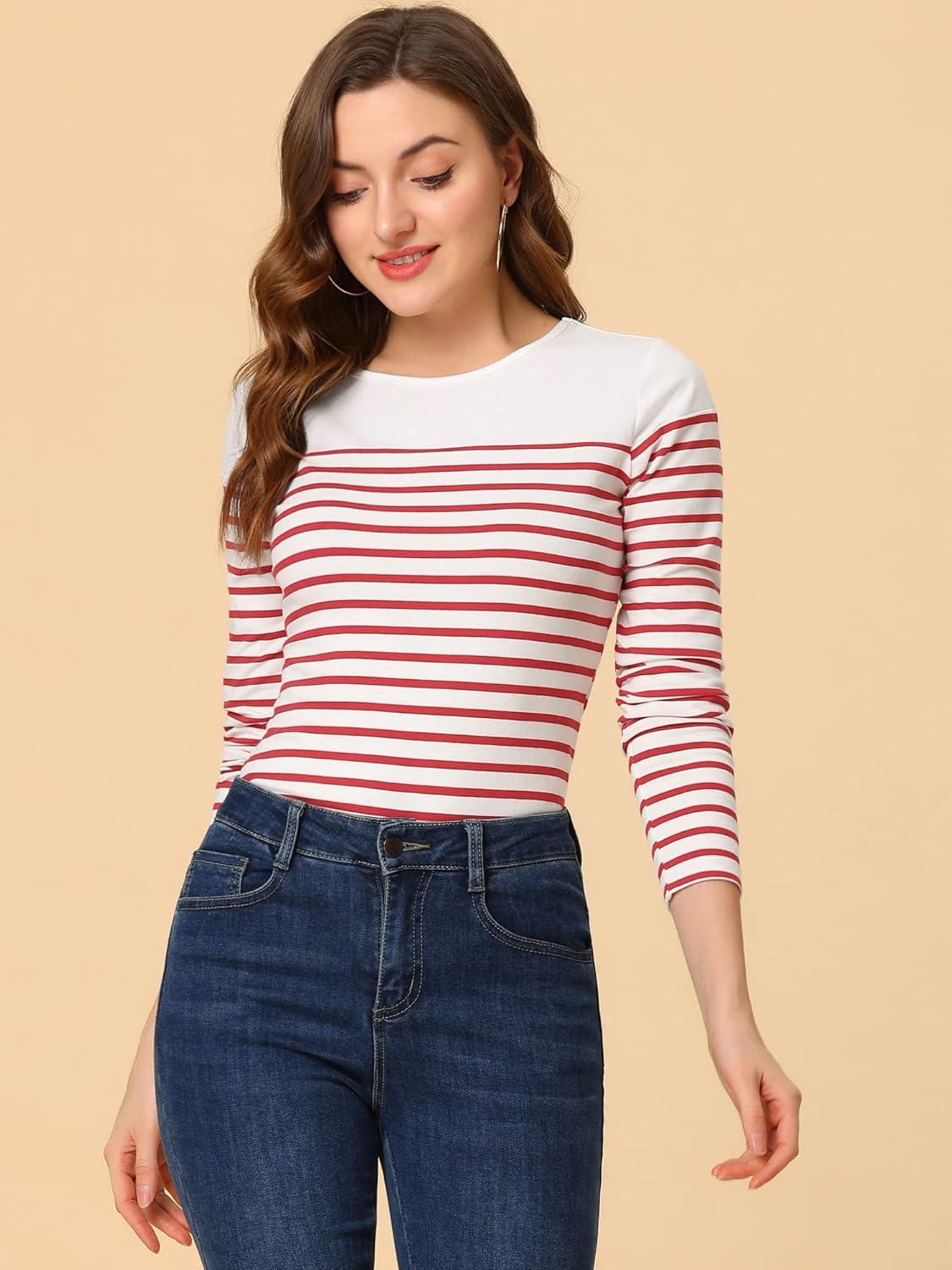 imageAllegra K womens CasualWhite Red