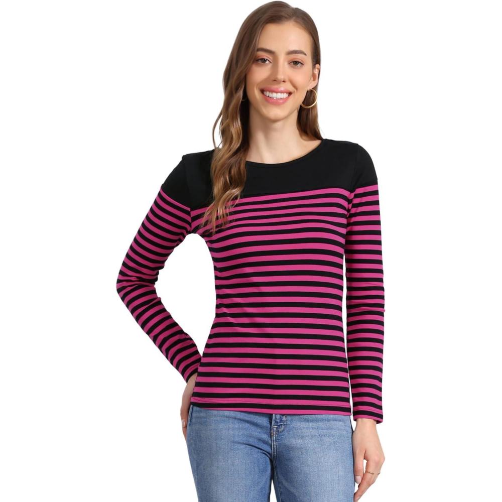 imageAllegra K womens CasualRose Red Black