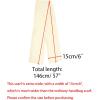 imageAllegra K 6quot ExtraWide Silky Solid Color Long Scarves Ribbon Neckerchief Neck Wraps for WomenBeige