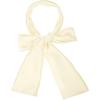 imageAllegra K 6quot ExtraWide Silky Solid Color Long Scarves Ribbon Neckerchief Neck Wraps for WomenBeige