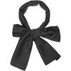 imageAllegra K 6quot ExtraWide Silky Solid Color Long Scarves Ribbon Neckerchief Neck Wraps for WomenBlack
