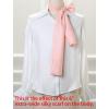 imageAllegra K 6quot ExtraWide Silky Solid Color Long Scarves Ribbon Neckerchief Neck Wraps for WomenPink
