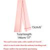 imageAllegra K 6quot ExtraWide Silky Solid Color Long Scarves Ribbon Neckerchief Neck Wraps for WomenPink