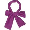 imageAllegra K 6quot ExtraWide Silky Solid Color Long Scarves Ribbon Neckerchief Neck Wraps for WomenPurple