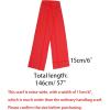 imageAllegra K 6quot ExtraWide Silky Solid Color Long Scarves Ribbon Neckerchief Neck Wraps for WomenRed