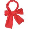 imageAllegra K 6quot ExtraWide Silky Solid Color Long Scarves Ribbon Neckerchief Neck Wraps for WomenRed
