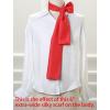 imageAllegra K 6quot ExtraWide Silky Solid Color Long Scarves Ribbon Neckerchief Neck Wraps for WomenRed