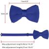 imageAllegra K Mens Pretied Bowtie Adjustable Neck Solid Color Knitted Bow TiesRoyal Blue