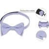 imageAllegra K Mens Solid Color Selftied for Formal Wedding Party Tuxedo Bow TiesLight Purple