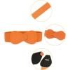 imageAllegra K Plus Size Interlock Buckle 8shaped Faux Leather Elastic Belt Cinch Waistband for LadyOrange