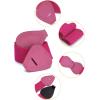 imageAllegra K Plus Size Interlock Buckle 8shaped Faux Leather Elastic Belt Cinch Waistband for LadyPink