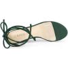 imageAllegra K Womens Clear Strap Block Heels Lace Up Heels SandalsDark Green