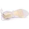 imageAllegra K Womens Clear Strap Block Heels Lace Up Heels SandalsPurple
