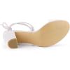 imageAllegra K Womens Clear Strap Block Heels Lace Up Heels SandalsPurple