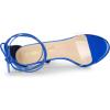 imageAllegra K Womens Clear Strap Stiletto Heel Lace Up Heels SandalsDark Blue