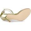imageAllegra K Womens Clear Strap Stiletto Heel Lace Up Heels SandalsGold