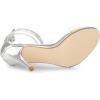 imageAllegra K Womens Clear Strap Stiletto Heel Lace Up Heels SandalsSilver