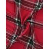 imageAllegra K Womens Cotton Classic Button Down Western Plaid ShirtRed