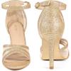 imageAllegra K Womens Glitter Ankle Strap Stiletto Heels SandalsRose Gold