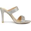 imageAllegra K Womens Glitter Rhinestone Stiletto Heels SandalsSilver