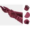 imageAllegra K Womens Long Gloves 1920S Evening Party Full Finger Mittens Elegant Opera GloveBurgundy