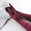 imageAllegra K Womens Long Gloves 1920S Evening Party Full Finger Mittens Elegant Opera GloveBurgundy