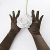 imageAllegra K Womens Long Gloves 1920S Evening Party Full Finger Mittens Elegant Opera GloveCoffee
