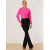 imageAllegra K Womens Metallic Patterned Blouse V Neck Long Sleeve Gilding Sparkly Dots Star TopPink