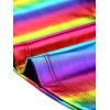 imageAllegra K Womens Metallic Shiny Halloween Party Tank Top Sleeveless Deep V Neck Camisole TopsMulticolor
